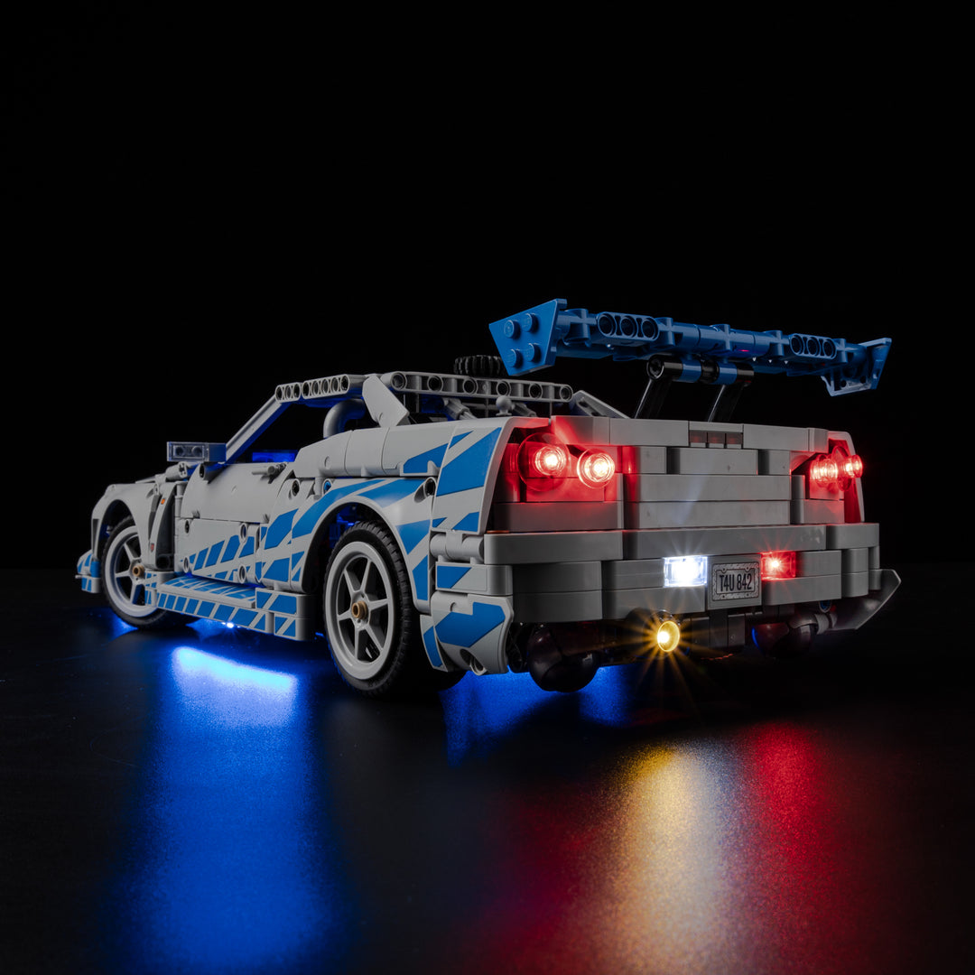 LEGO 2 Fast 2 Furious Nissan Skyline GT-R (R34) Car 42210 Light Kit